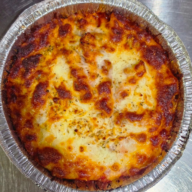 Baked Penne Rigati with Tomato Basil Meat Saice.