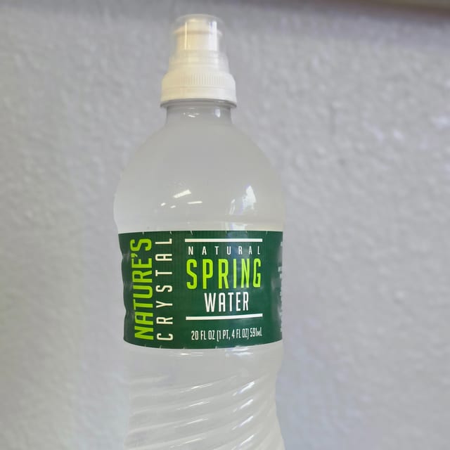 Natures Crystal, Natural Spring Water.