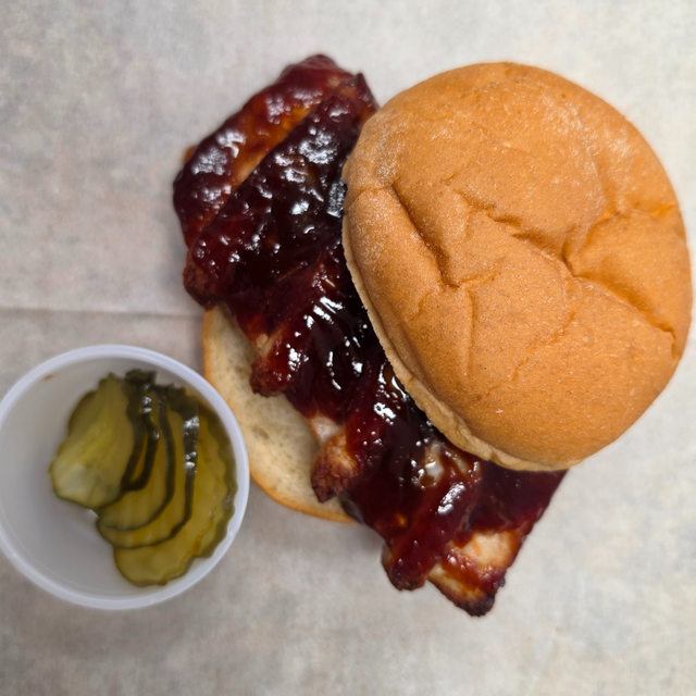 St. Louis Pork Rib Patty.