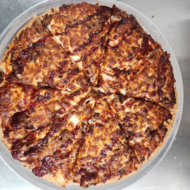 BBQ Brisket Burnt Ends Pizza.